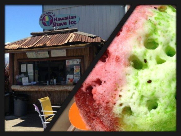 Those dark specks are kiwi seeds. Why? Because Ululani's smashed up a bunch of kiwis and made their own syrup out of them, that's why.