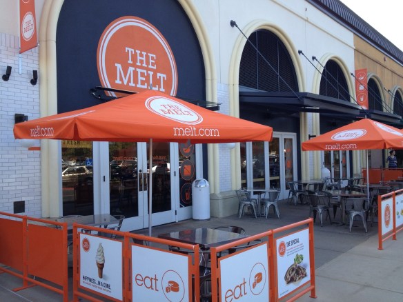 With a name like The Melt, there'd better be cheese involved. Lots of it.