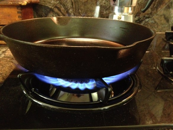 A hot pan is a happy pan.