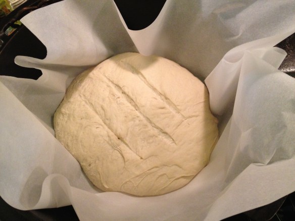 Dutch oven bread, apparently sponsored by Adidas.