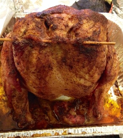 The dinner guest has arrived.