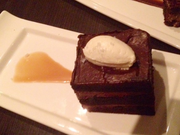 If I squint my eyes I can almost see the salted caramel. No, it's gone now.