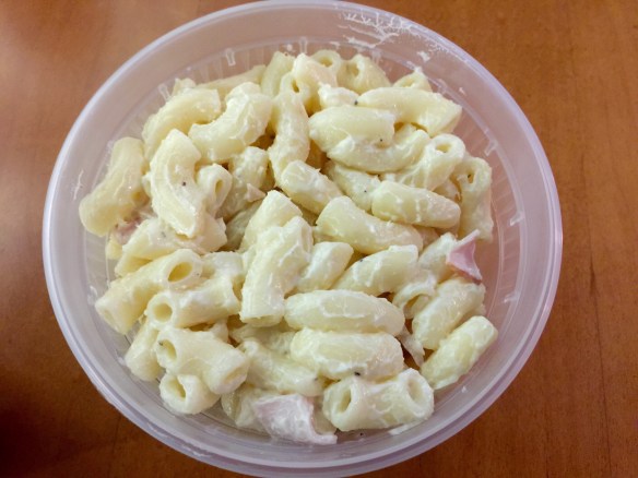 The minimum definition of macaroni salad.