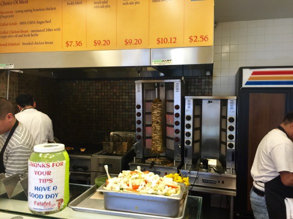 The prices at Falafel Stop appear to have been set using a random number generator.