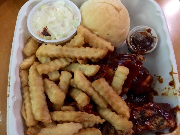 The BBQ chicken was no-nonsense and delicious. Pretty good coleslaw too.