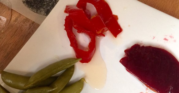 The artisan pickle plate (shown here half-eaten) was excellent.