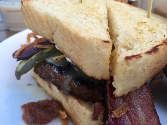 This was one spicy sandwich. It still burns.