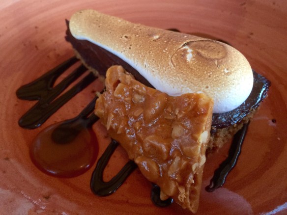 Have you ever seen peanut brittle at a restaurant before? Me either.